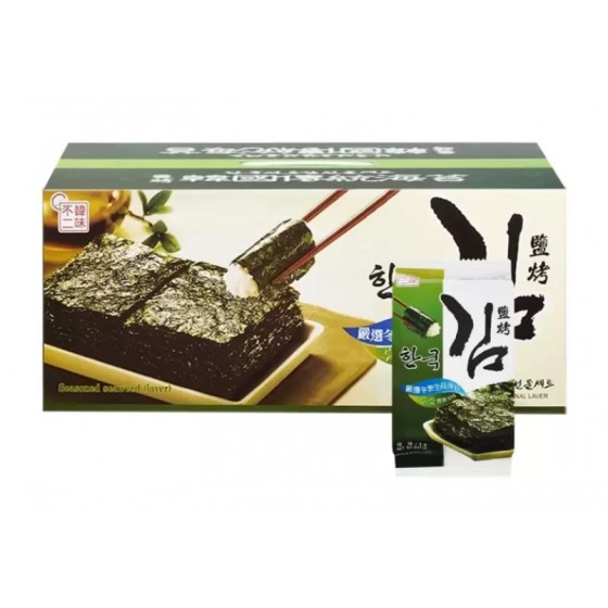 韓味不二 鹽烤海苔 5公克 X 36入