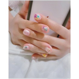 沛緹美學-美甲造型-浮游花